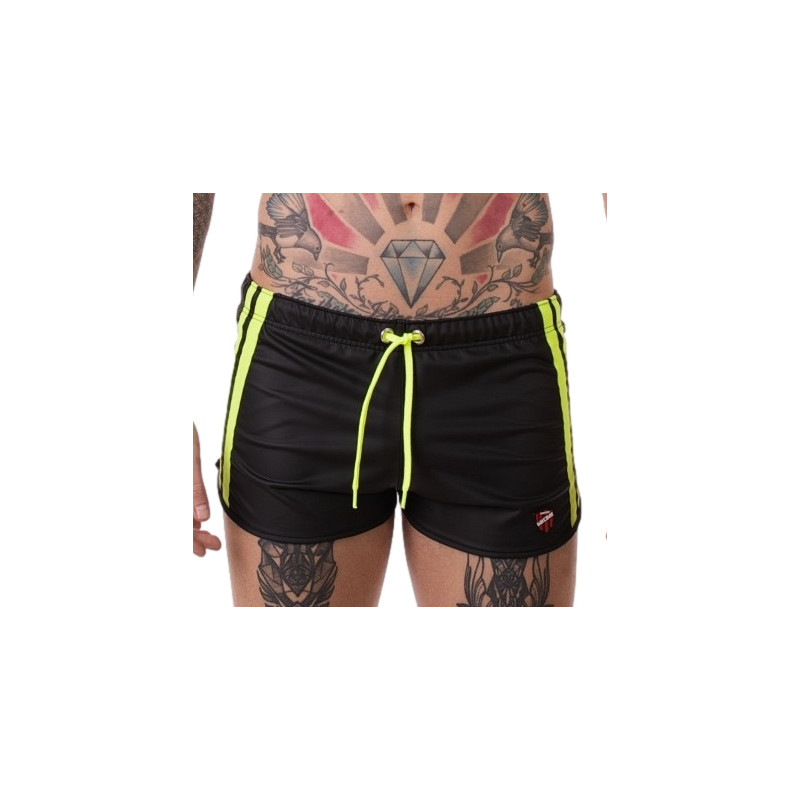 Barcode Berlin Short Byron Laboratory Noir-Jaune fluo